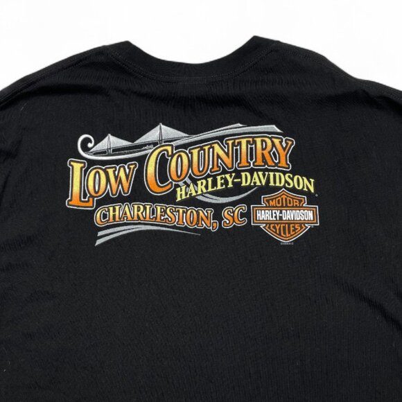 Harley Davidson Low Country Live To Ride Motorcycle Biker T-Shirt Men's 2XL XXL - Picture 5 of 8